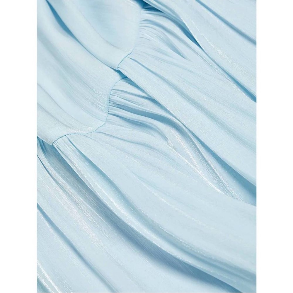 NEW CINQ A SEPT phyllis tiered mini dress in dream blue - Picture 6 of 7